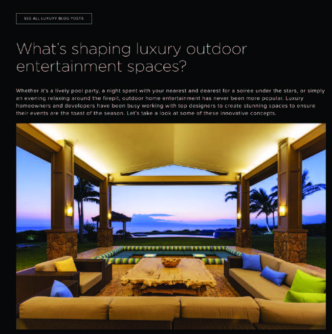 Screenshot from BHHS luxury website's blof showing a property feature