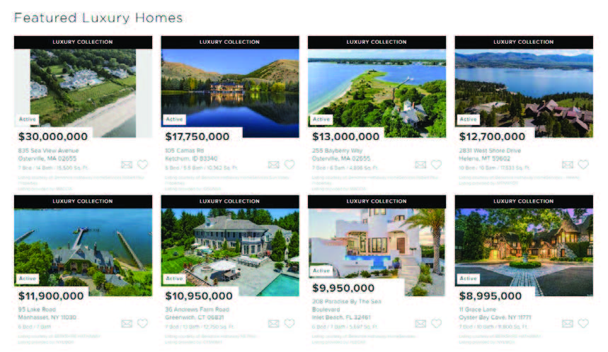 Sample luxury listings from BHHS luxury website