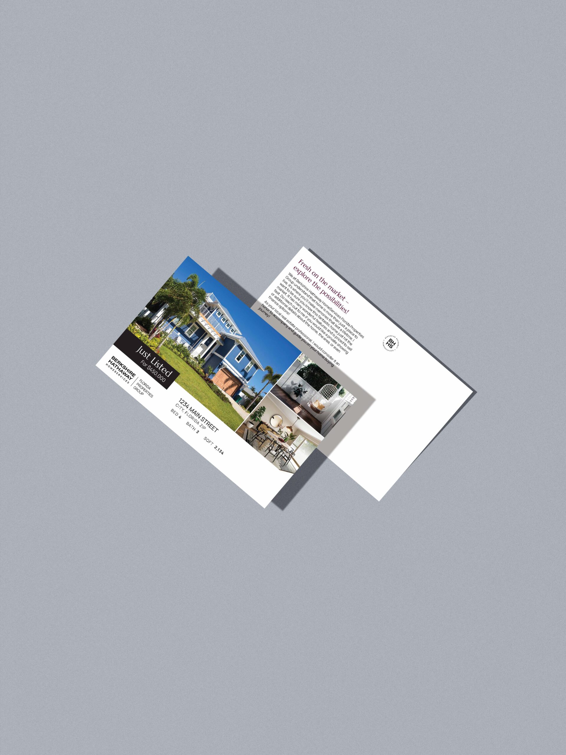 just listed postcard sample artwork