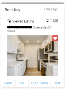 KvCORE saved property