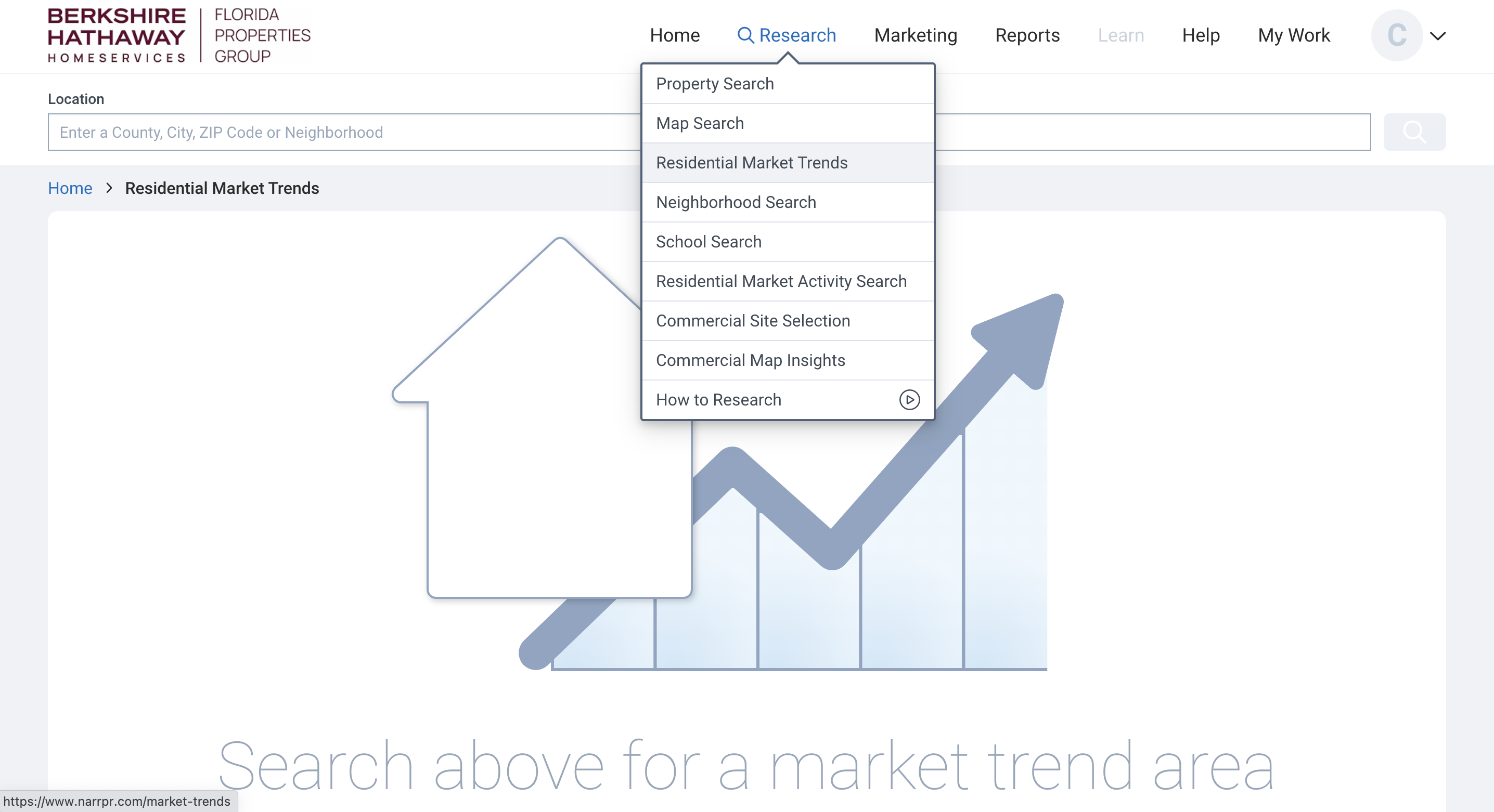 RPR Market reports screenshot