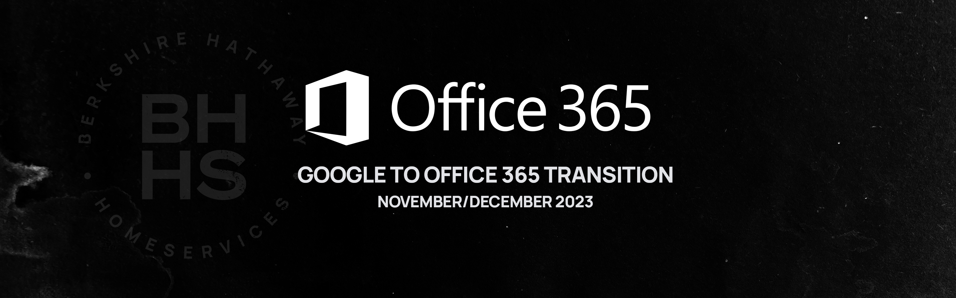 google to office 365 transition header