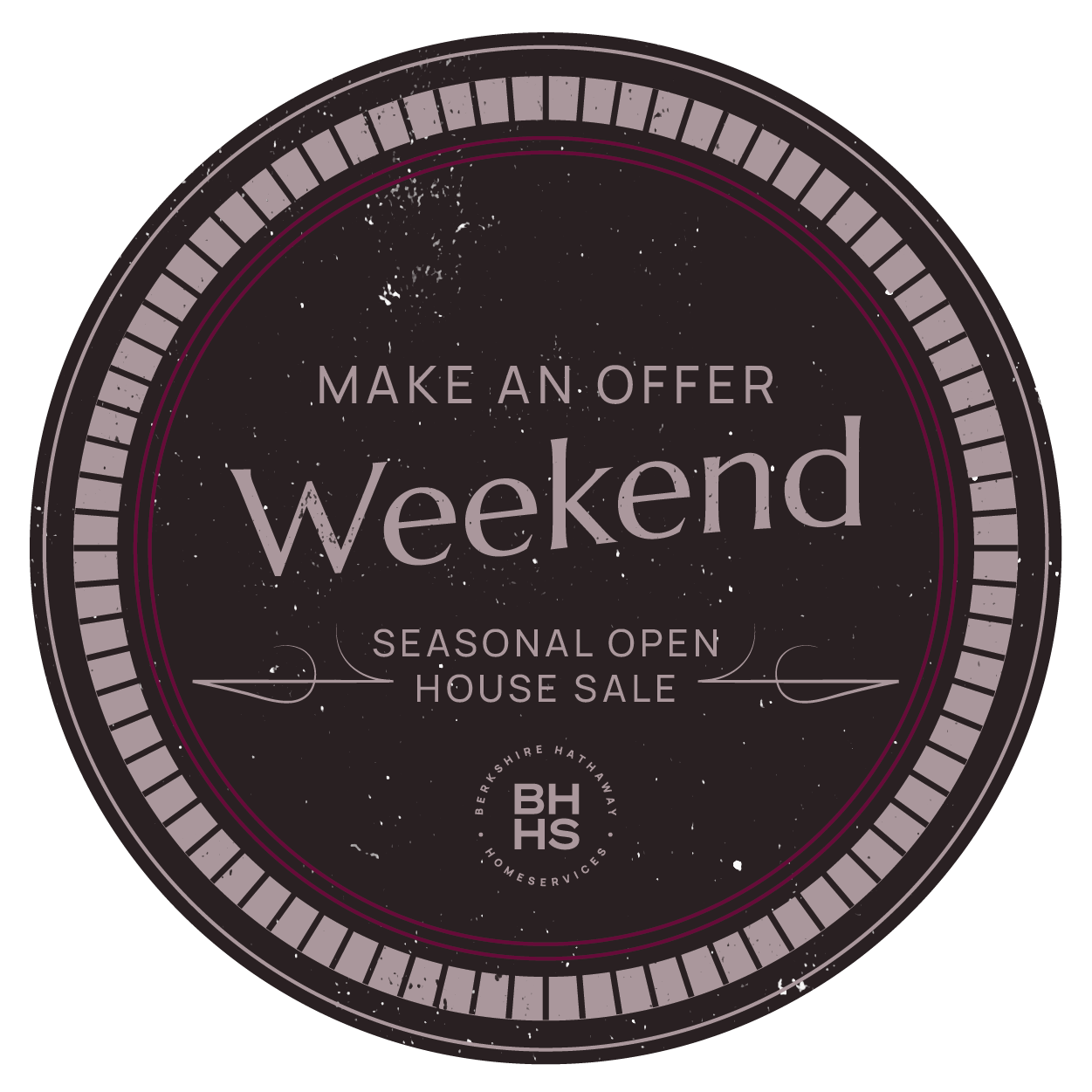 Make an Offer Weekend - Circle Tag