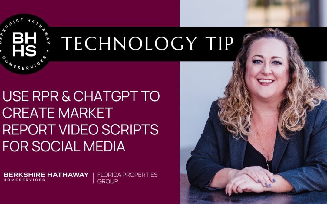 Use RPR & ChatGPT to Create Market Report Video Scripts for Social Media