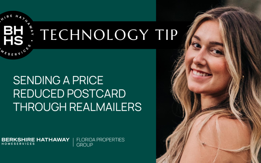 Sending a Price Reduction Postcard Through RealMailers