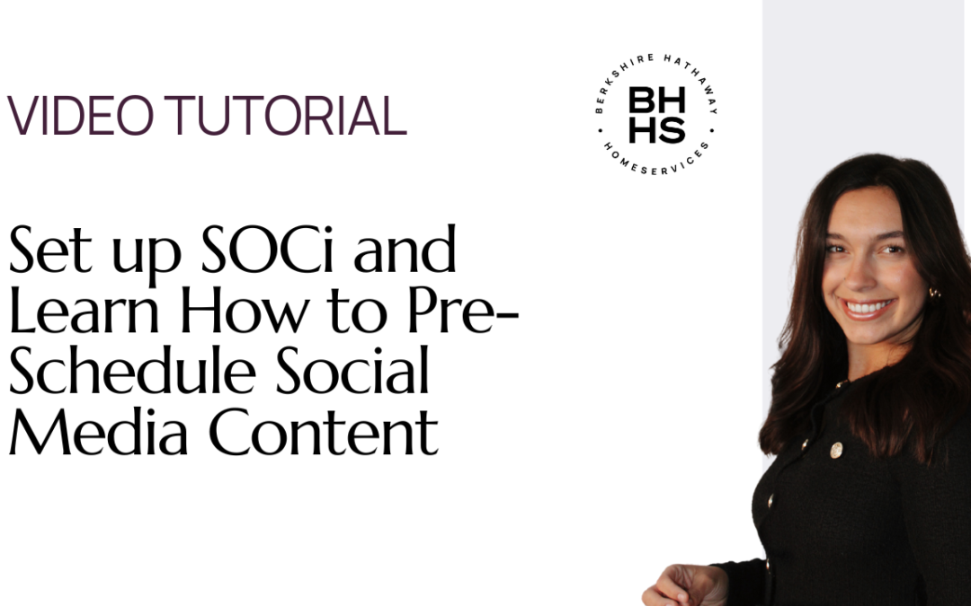 Video Tutorial: Set up SOCi and Learn How to Pre-Schedule Social Media Content