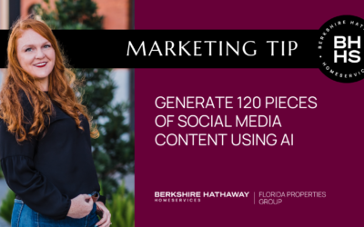 Marketing Tip: Generate 120 pieces of social media content using AI