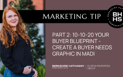 Marketing Tip: 10-10-20 Your Buyer Blueprint – Create a Buyer Needs Social Graphic (part 2)