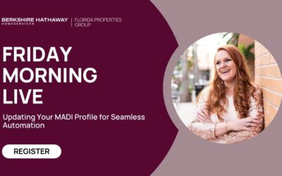The Friday Morning Live: Updating Your MADI Profile