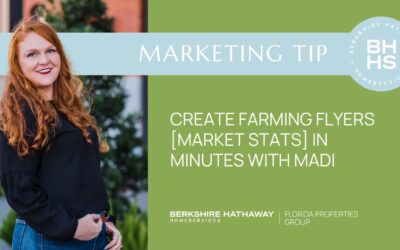 Marketing Tip: Real Estate Farming Made Easy using Market Stats Flyers with MADI