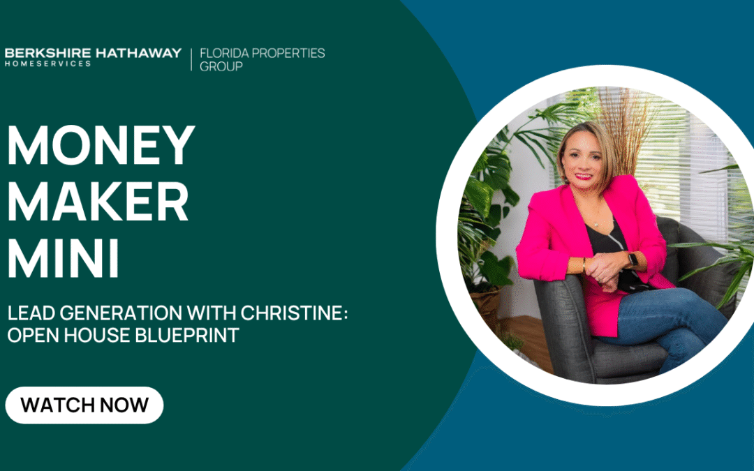 Money Maker Mini: Open House Blueprint