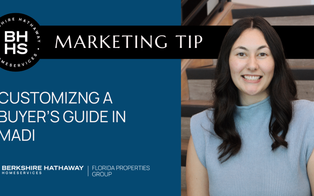 Marketing Tip: Customizing A Buyer’s Guide in MADI