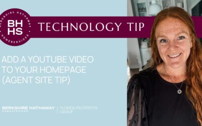 Technology Tip: Add a YouTube Video to Your Homepage
