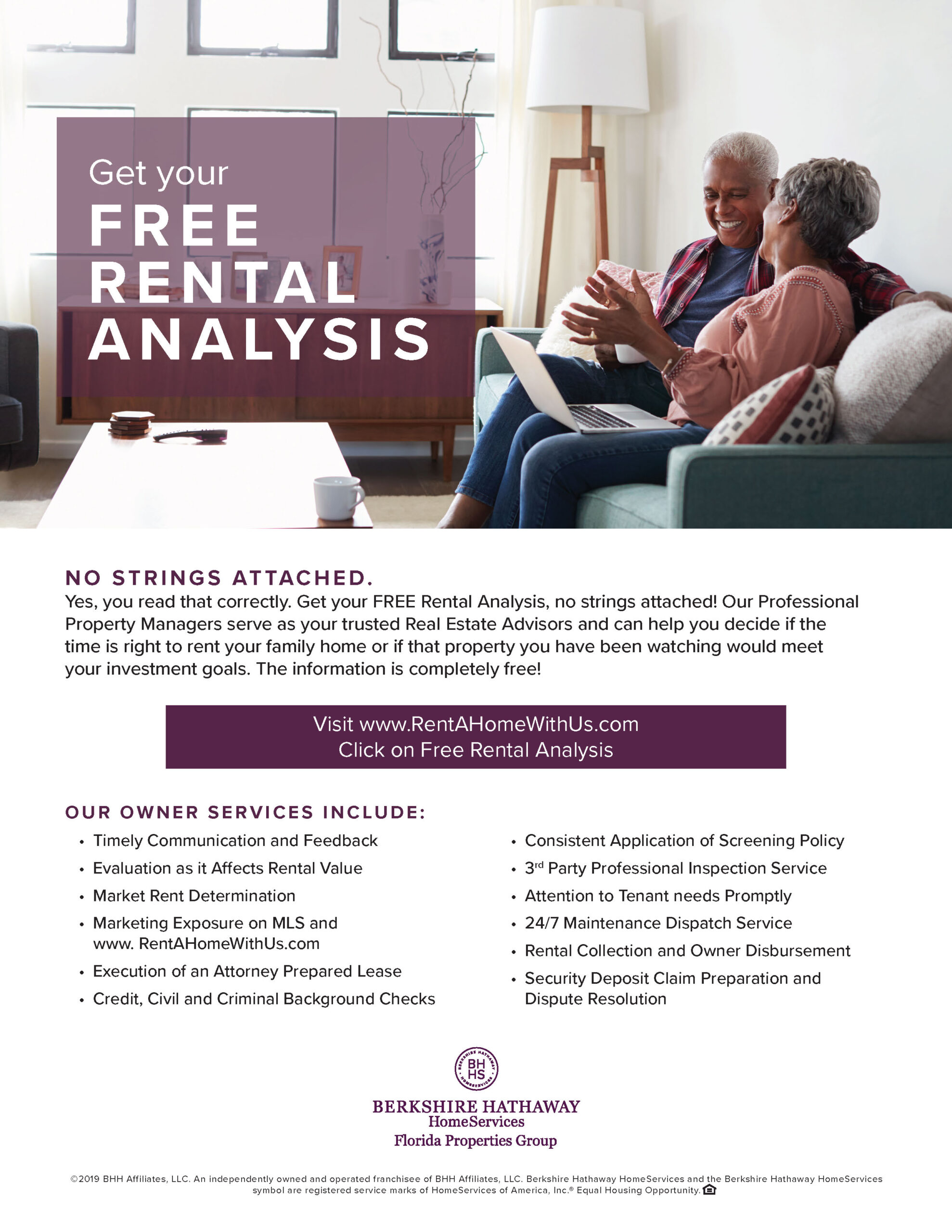 free rental analysis flyer preview