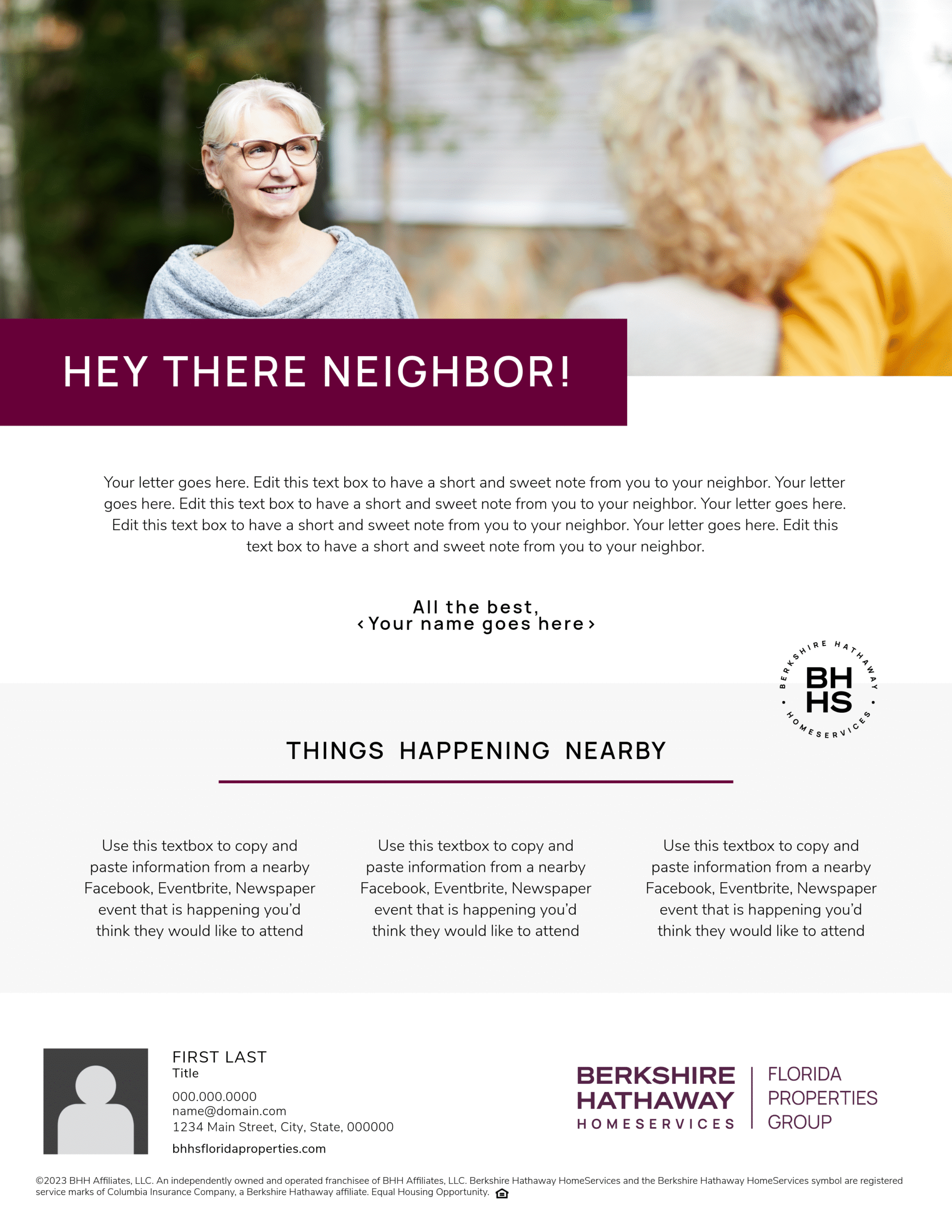 Farming a neighborhood - flyer
