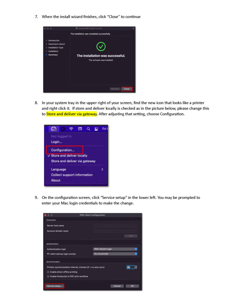 Mac Printer Driver Install pg 3