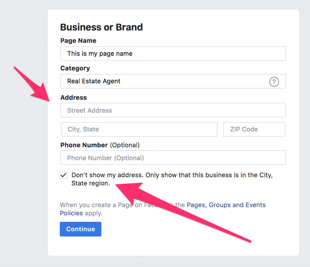 Creating a Facebook Business Page 3