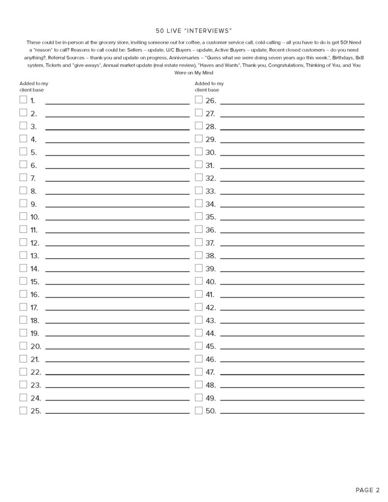 Weekly Ninja Activity Tracking Page 2